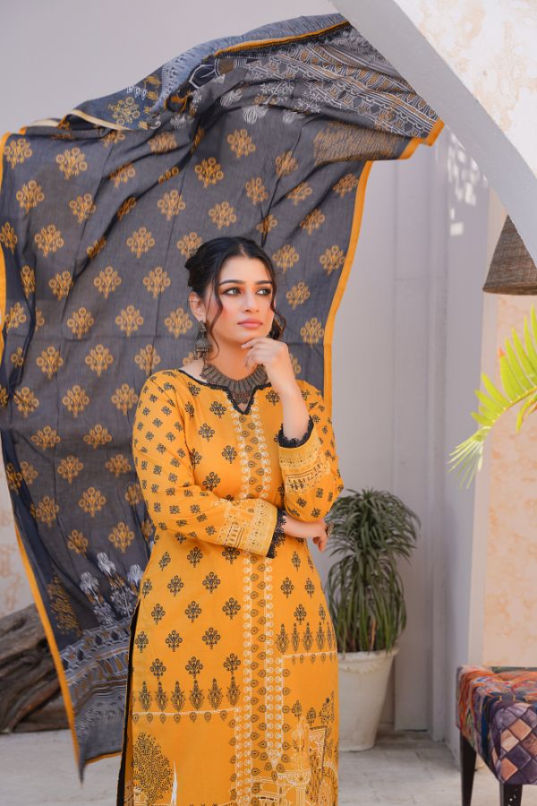 Pima Digital Printed Lawn  BR-1406