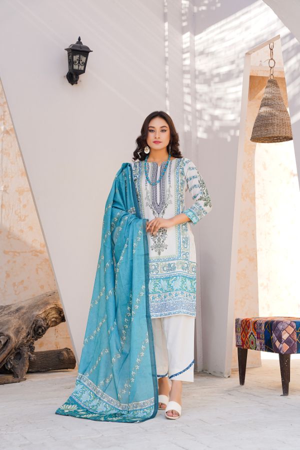 Pima Digital Printed Lawn  BR-1408