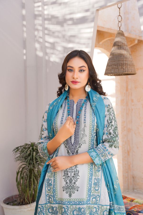 Pima Digital Printed Lawn  BR-1408
