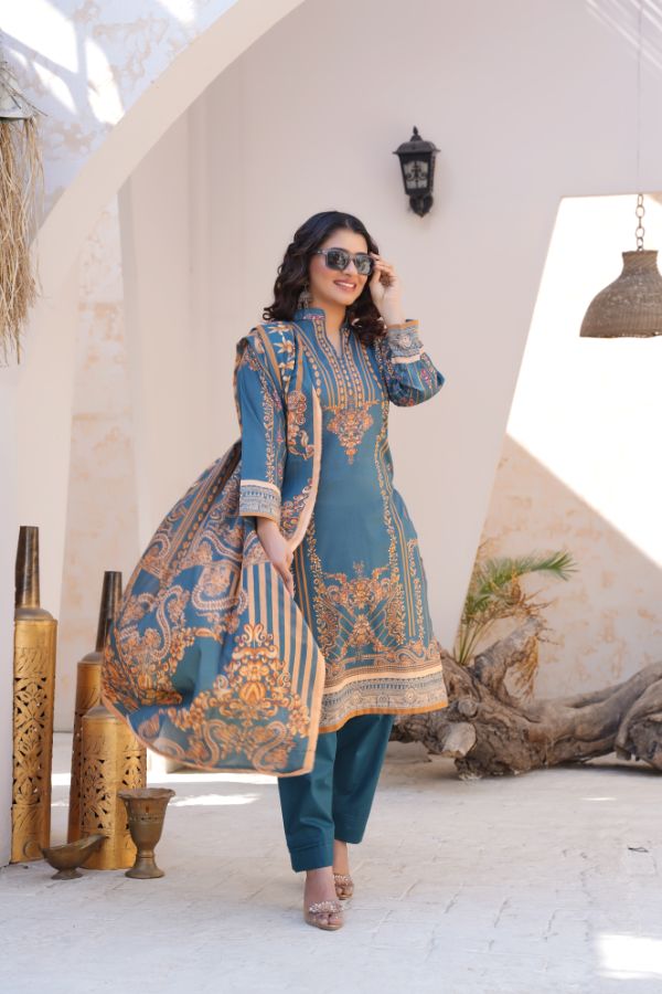 Pima Digital Printed Lawn  BR-1409