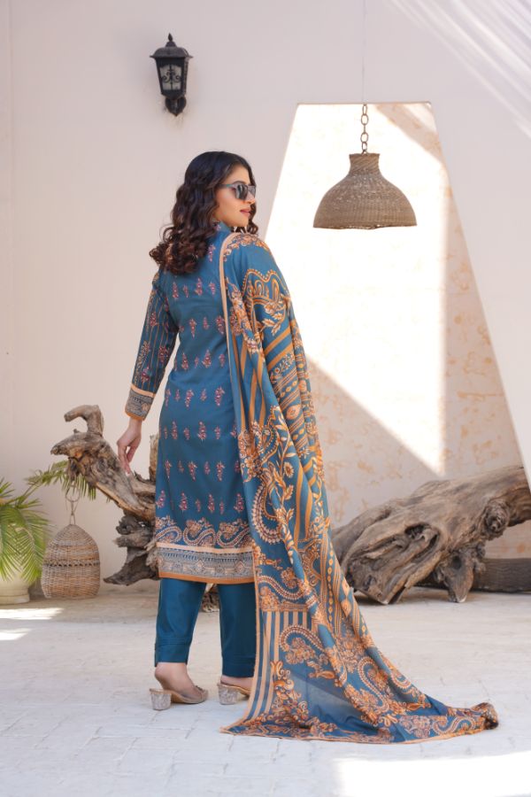 Pima Digital Printed Lawn  BR-1409