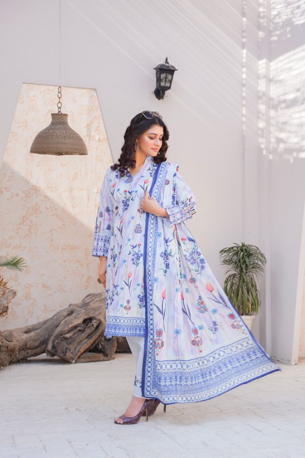 Pima Digital Printed Lawn  BR-1410