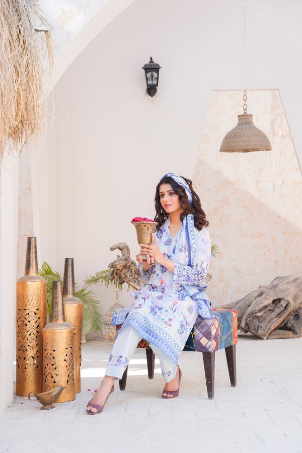 Pima Digital Printed Lawn  BR-1410