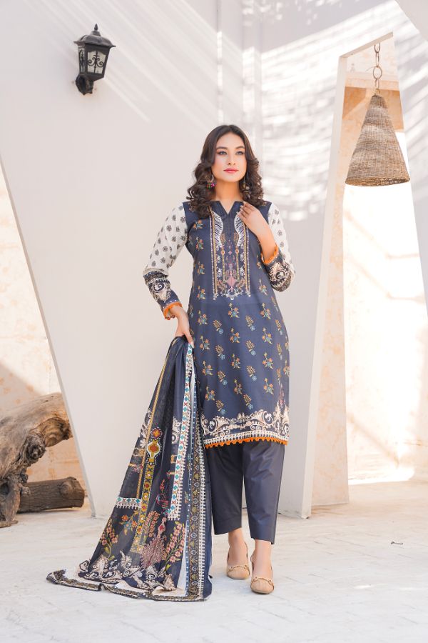Pima Digital Printed Lawn  BR-1412