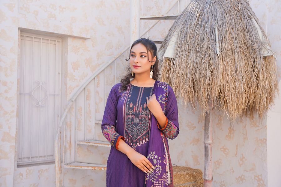Pima Digital Printed Lawn  BR-1414