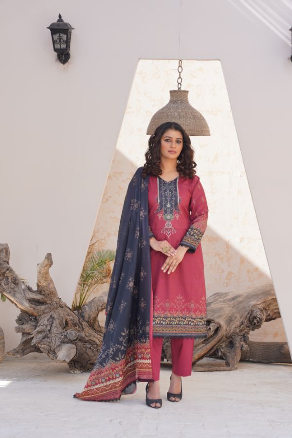Pima Digital Printed Lawn  BR-1415