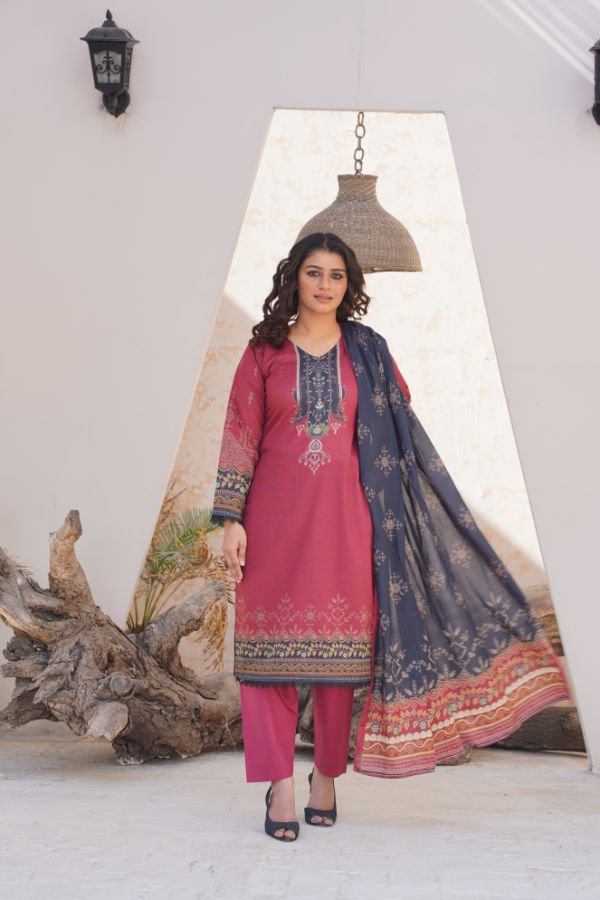 Pima Digital Printed Lawn  BR-1415