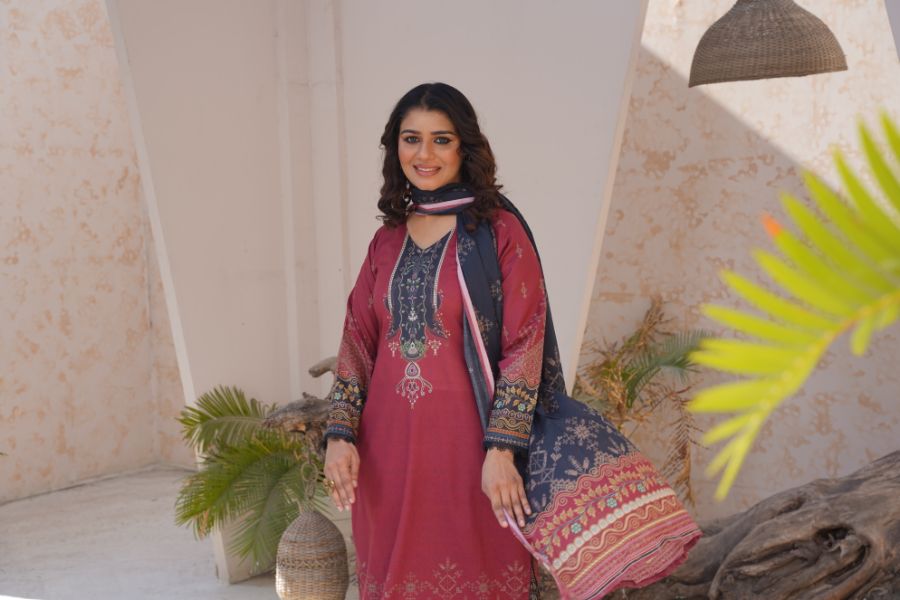 Pima Digital Printed Lawn  BR-1415