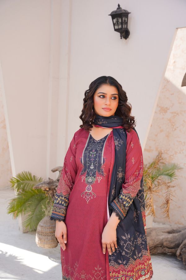 Pima Digital Printed Lawn  BR-1415