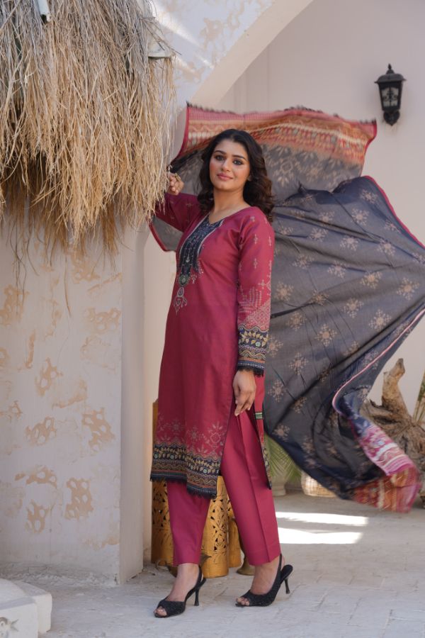 Pima Digital Printed Lawn  BR-1415