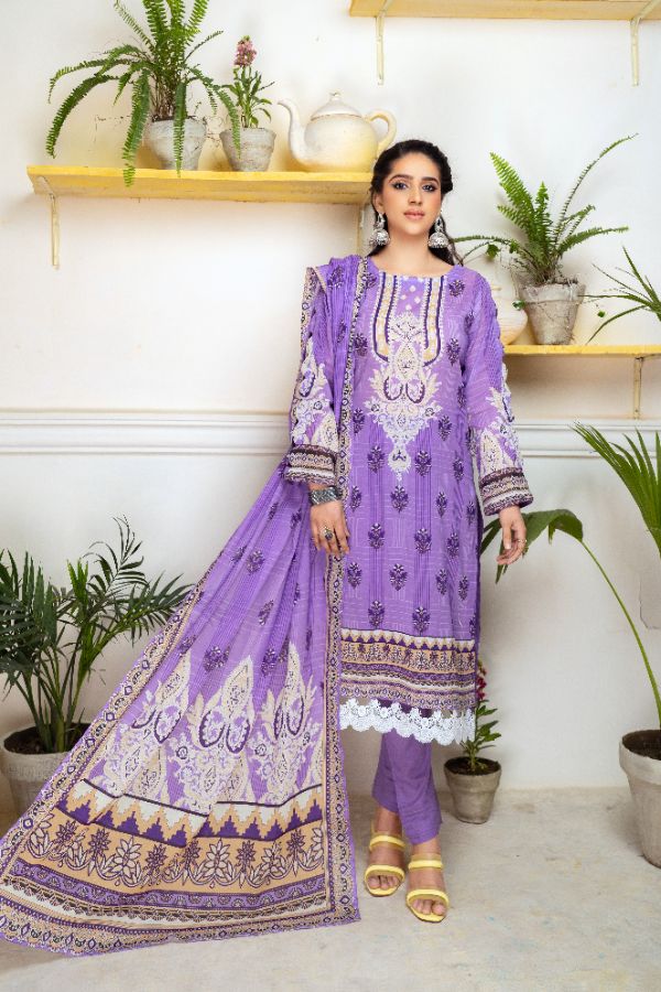 Hoor Digital Printed Lawn BR-1297