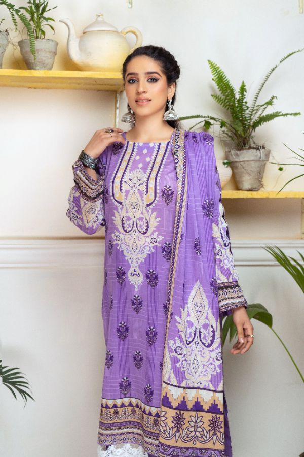 Hoor Digital Printed Lawn BR-1297