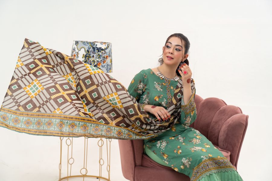 Mahjabeen Digital Printed Lawn BR-1354