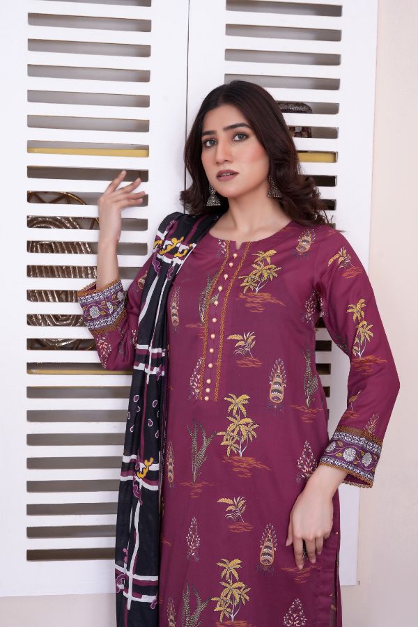 Glamorous Digital Printed Lawn BR-1395