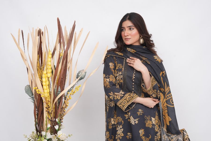 Charm Digital Printed Lawn BR-1426