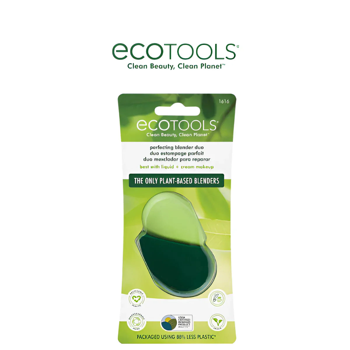 EcoTools #1616 Perfecting Blender Duo – Plant-Based Makeup Sponges 0 Reviews