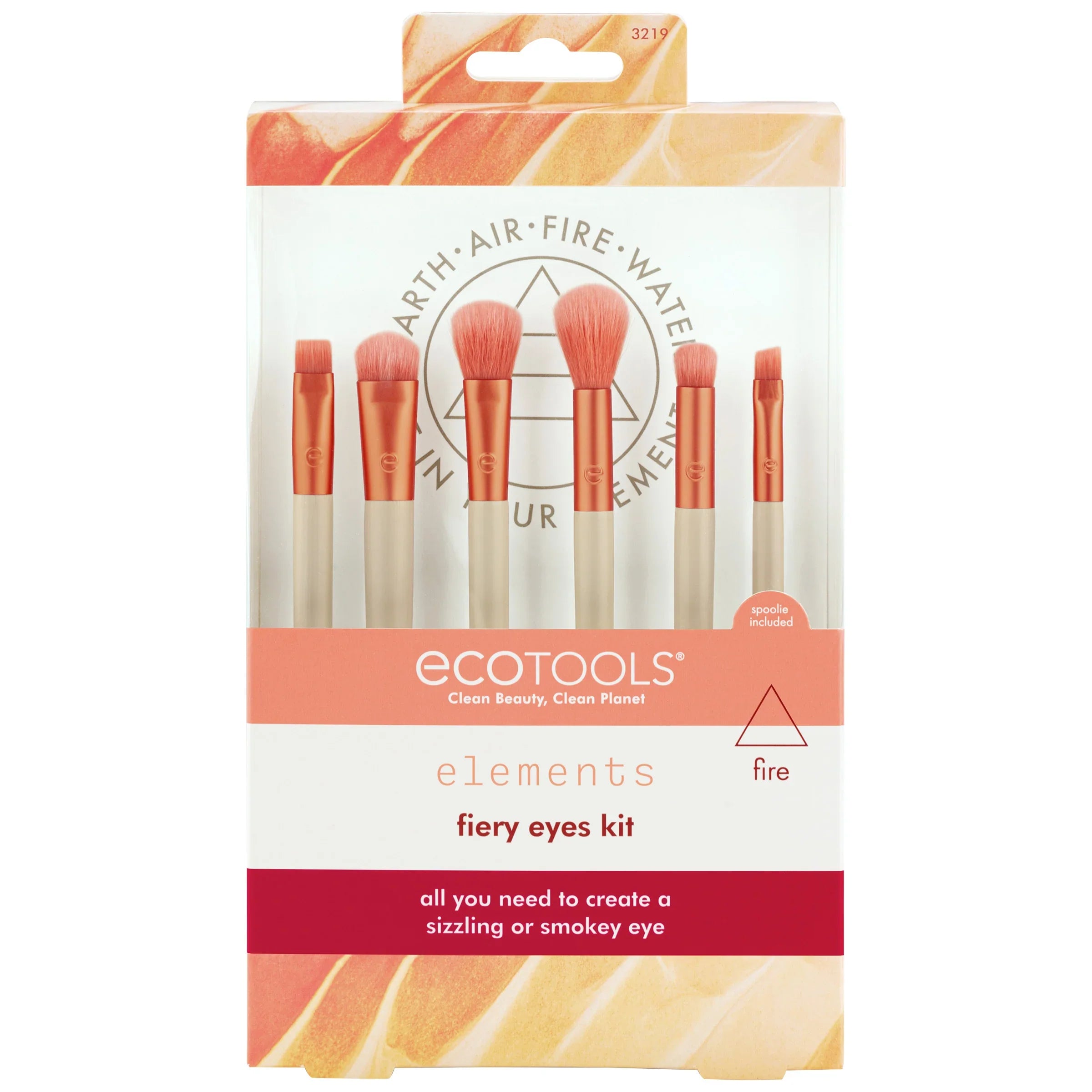 Elements #3219 Fiery Eyes Makeup Brush Kit Eco Tools