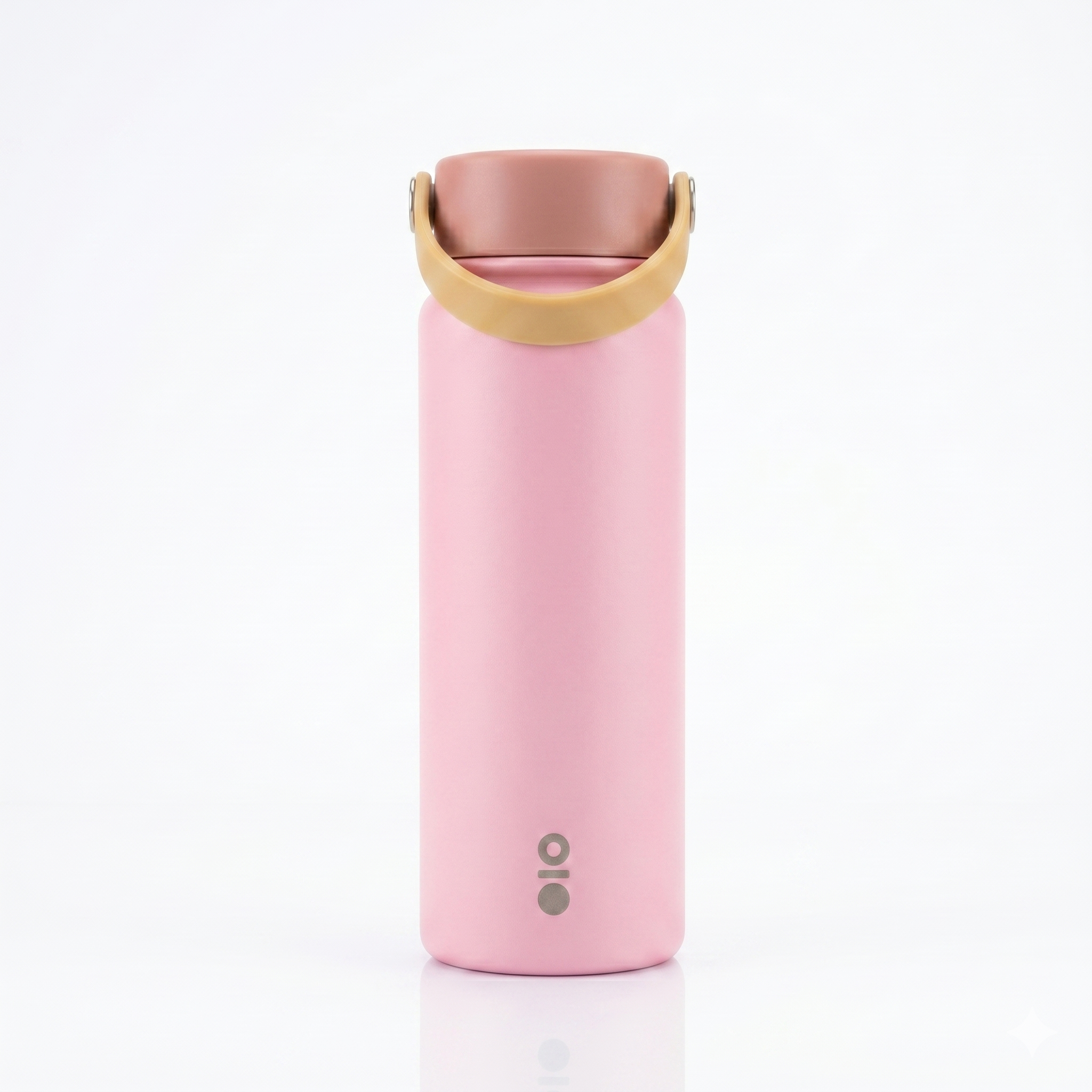 Brio Bottle, specifically a vacuum-insulated stainless steel water bottle (Pink)