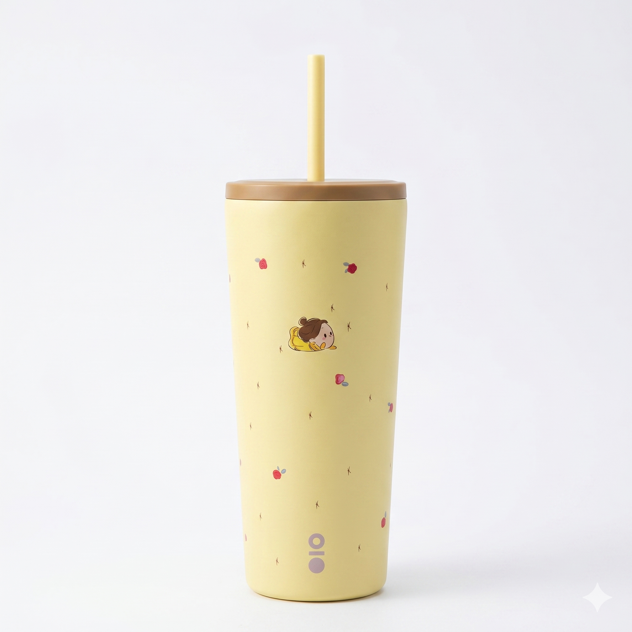 Montigo Sense Straw tumbler, specifically from the Wonderama Collection (Yellow-Brown)