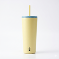 Montigo Sense Straw tumbler, specifically from the Wonderama Collection (Yellow-Blue)