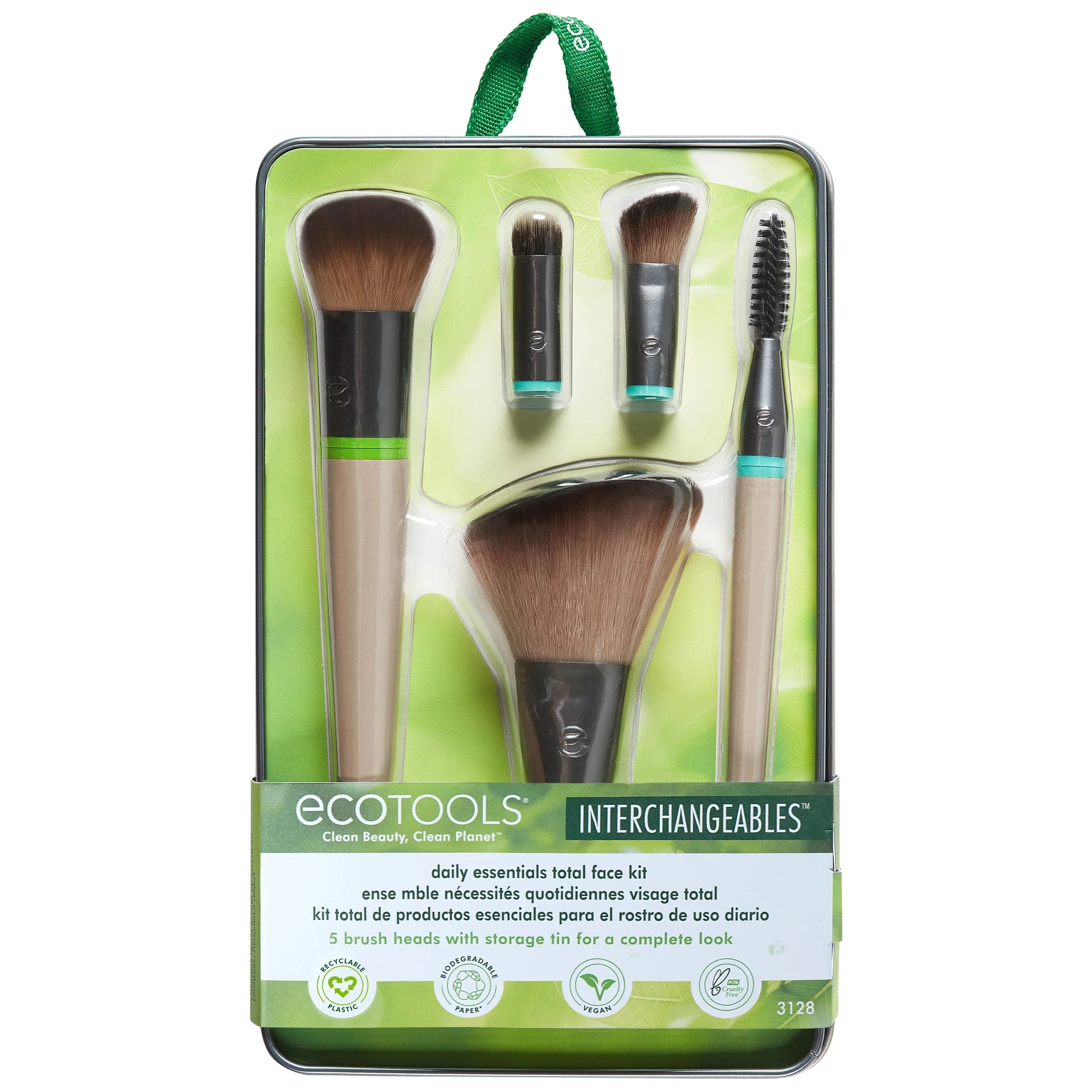 Eco Tools #3128 Interchangeable™ Daily Essentials brush set with case