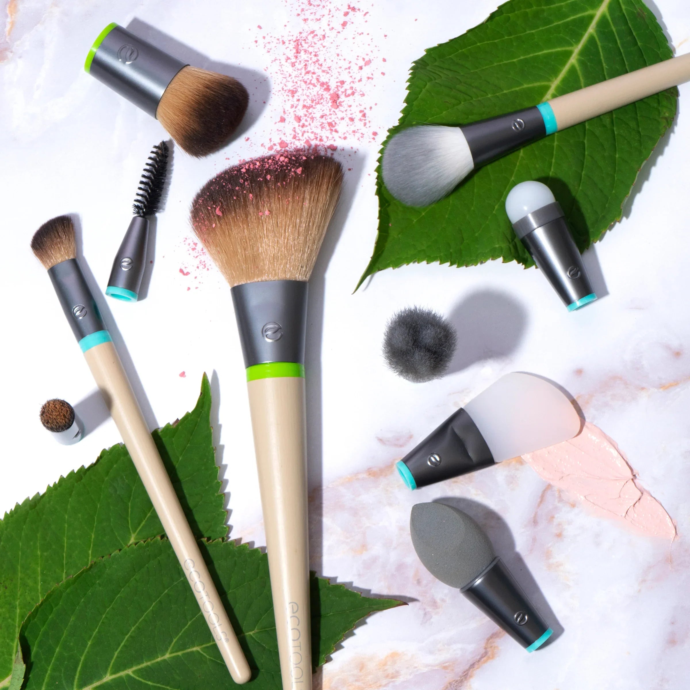 Eco Tools #3128 Interchangeable™ Daily Essentials brush set with case