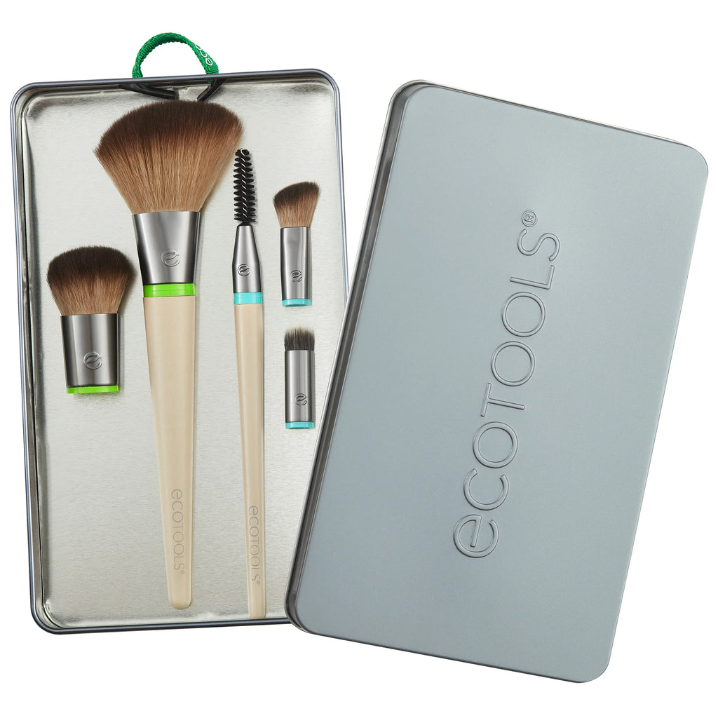 Eco Tools #3128 Interchangeable™ Daily Essentials brush set with case
