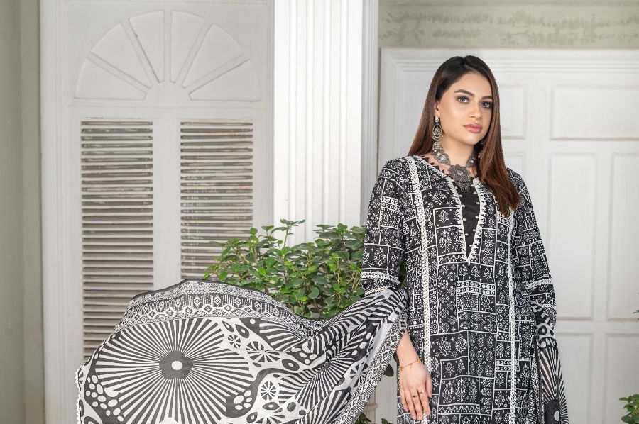 Reet Digital Printed Lawn BR-1396