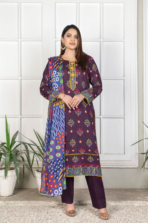 Reet Digital Printed Lawn BR-1398