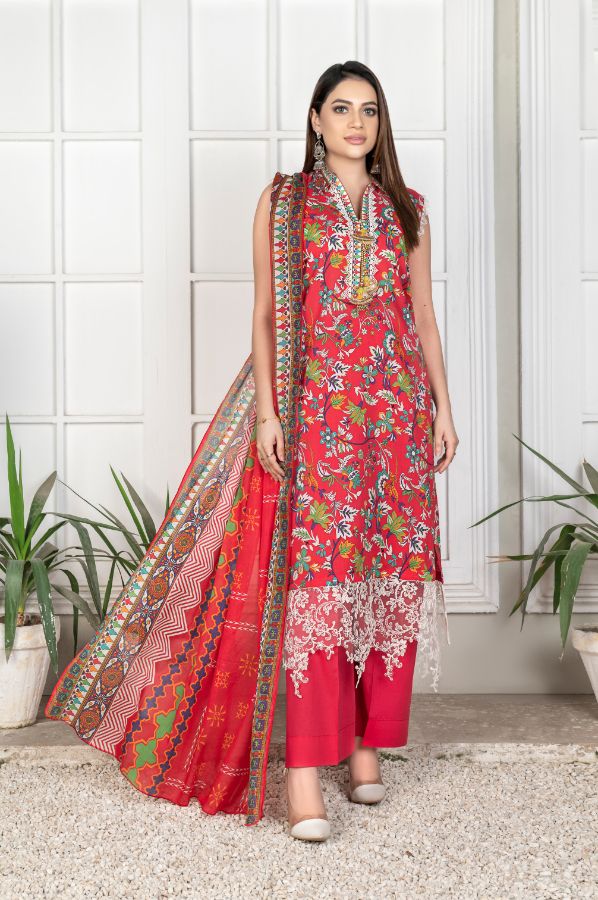Reet Digital Printed Lawn BR-1401
