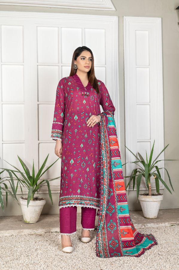 Reet Digital Printed Lawn BR-1401