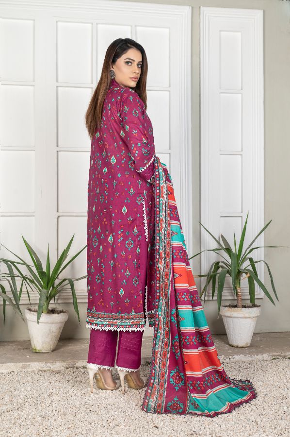 Reet Digital Printed Lawn BR-1401