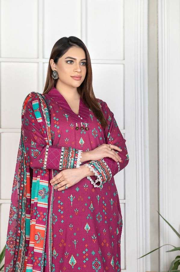 Reet Digital Printed Lawn BR-1401